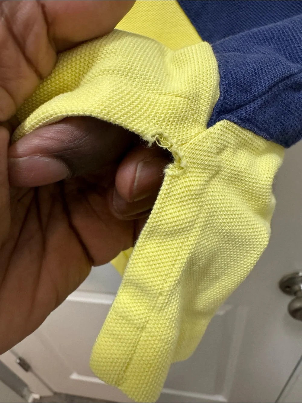 Polo Ralph Lauren Color Block Polo in Yellow